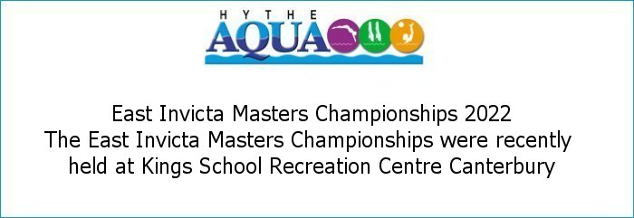 East Invicta Masters Championships 2022